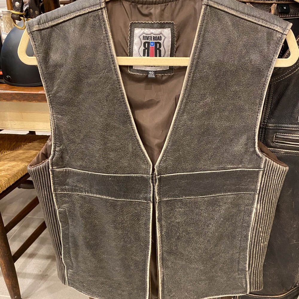Motorcycle Leather Vest